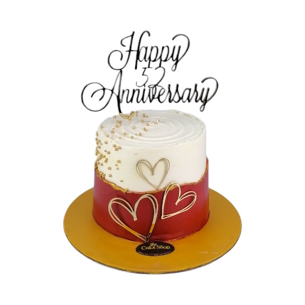 "Love hearts cake"